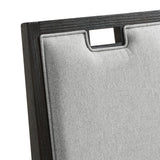 Elodie Counter Chair with Grey Fabric in Charcoal (2 Per Carton)