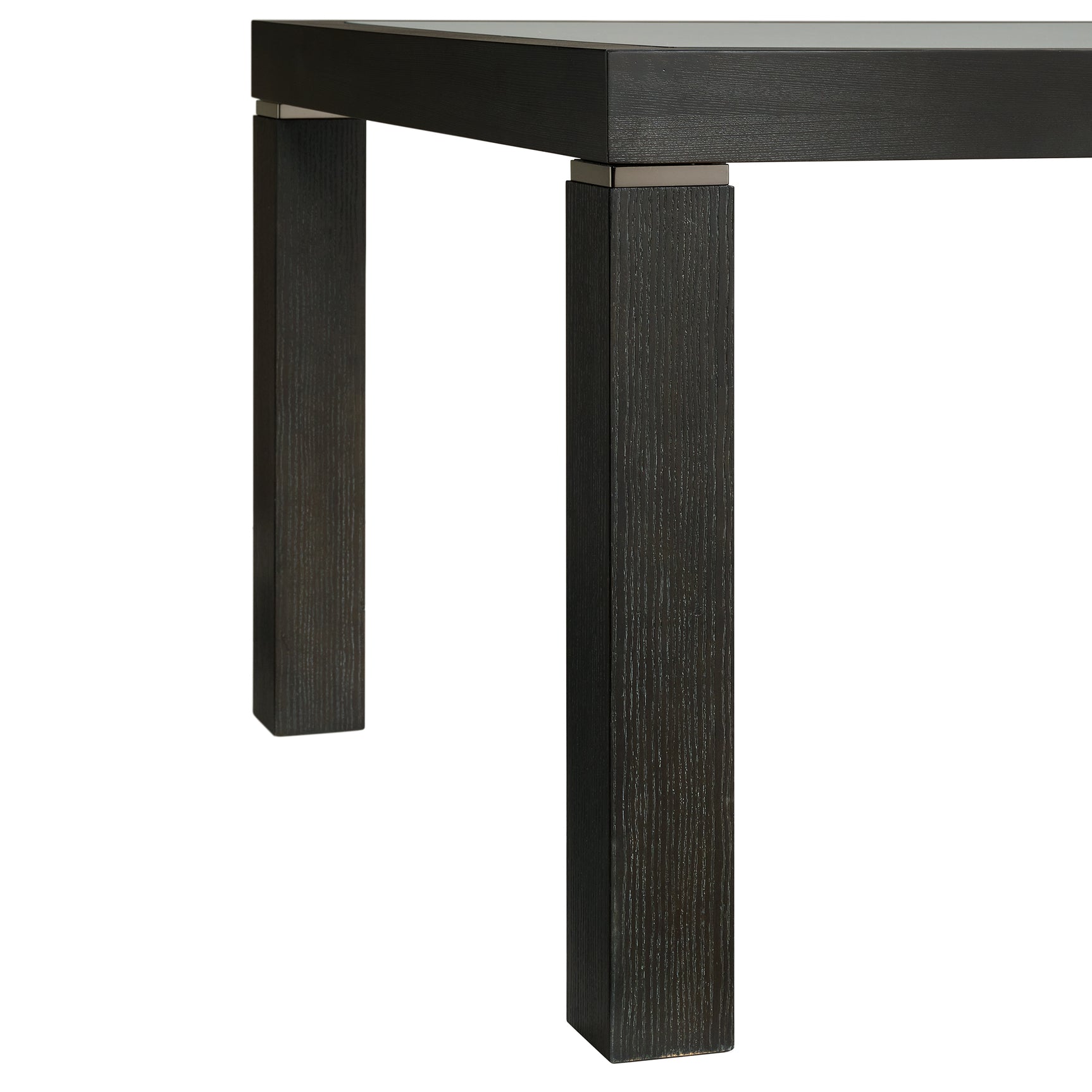 Elodie Counter Table with Glass in Charcoal - Tampa Furniture Outlet