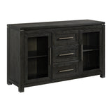 Elodie Server in Charcoal - Tampa Furniture Outlet