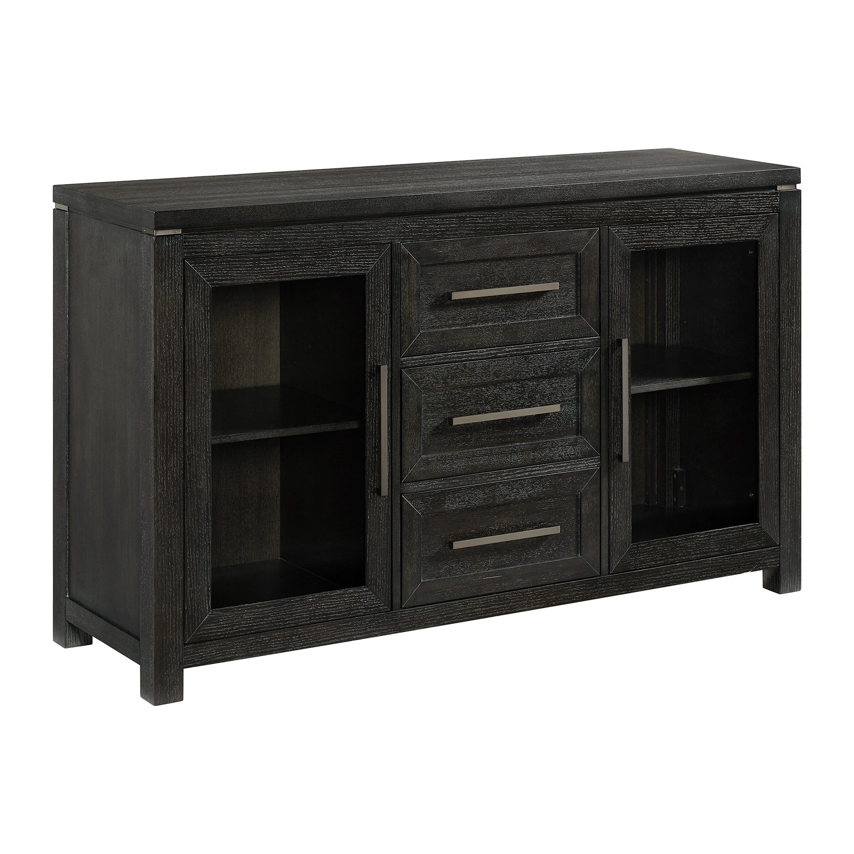 Elodie Server in Charcoal - Tampa Furniture Outlet