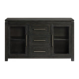 Elodie Server in Charcoal - Tampa Furniture Outlet