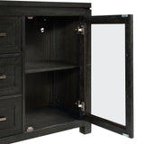 Elodie Server in Charcoal - Tampa Furniture Outlet
