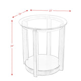 Elsa End Table DARK 3A packaging - Tampa Furniture Outlet