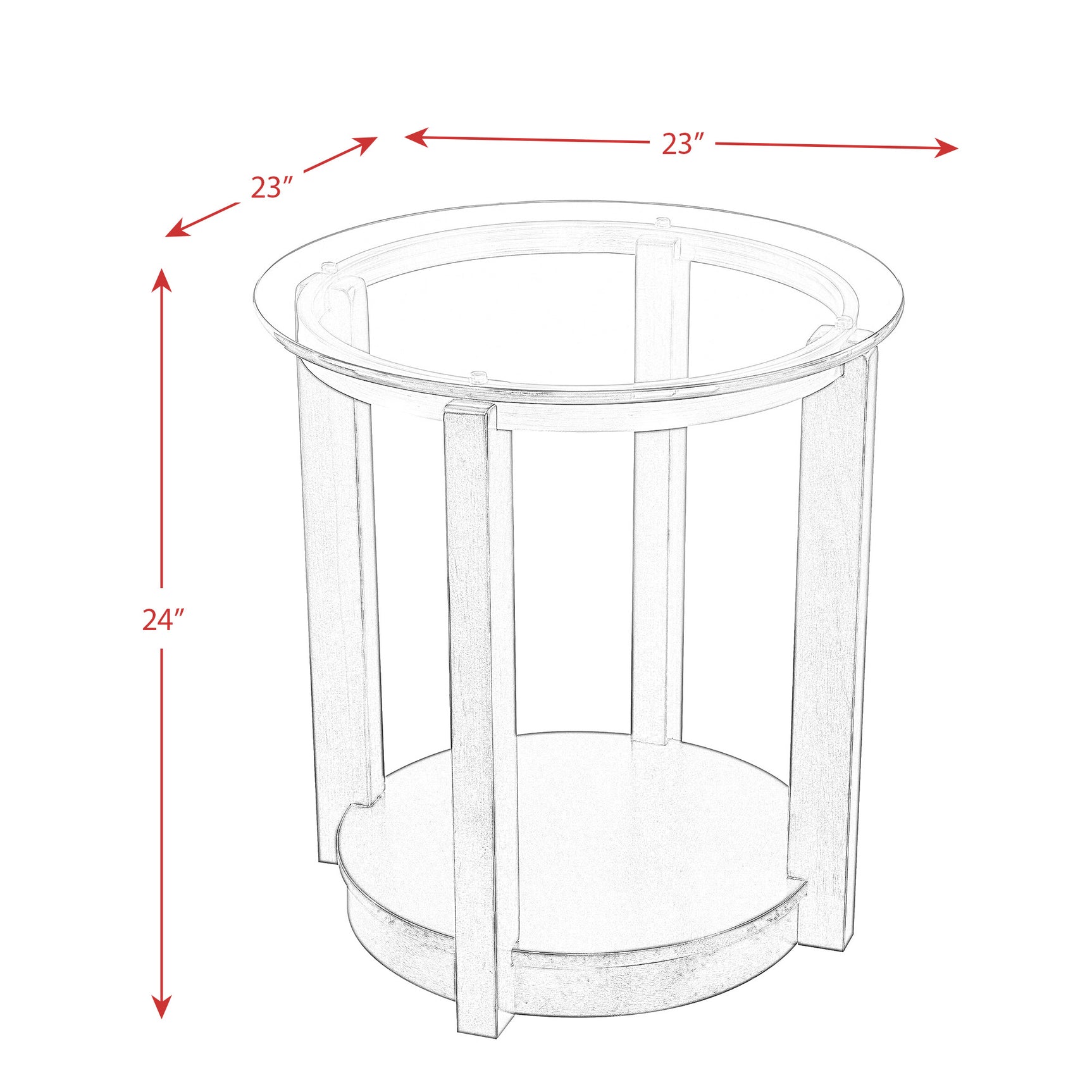 Elsa End Table DARK 3A packaging - Tampa Furniture Outlet