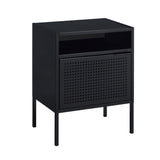 Ember Nightstand (C-1094) BLACK NIGHTSTAND W/ USB - Tampa Furniture Outlet