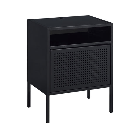 Ember Nightstand (C-1094) BLACK NIGHTSTAND W/ USB - Tampa Furniture Outlet