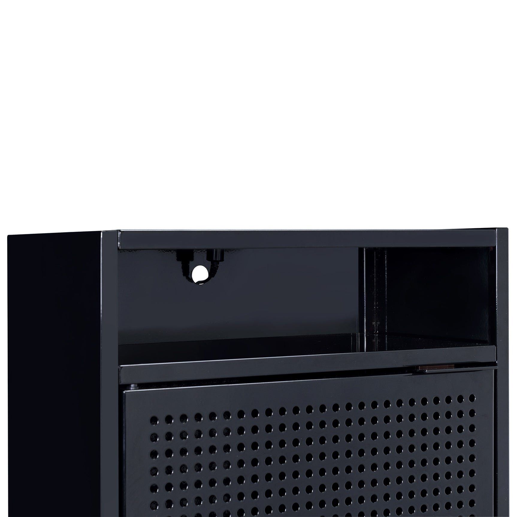 Ember Nightstand (C-1094) BLACK NIGHTSTAND W/ USB - Tampa Furniture Outlet