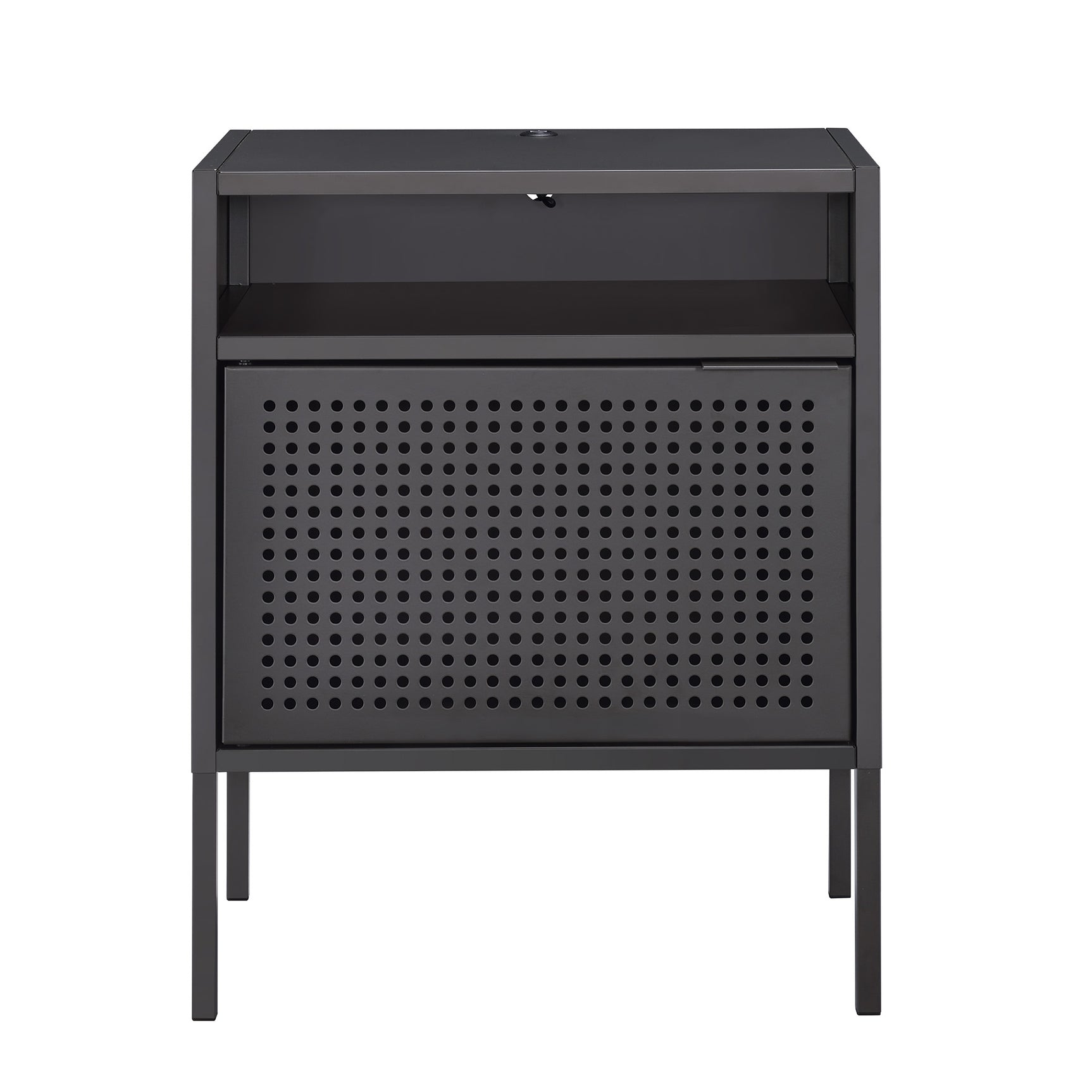 Ember Nightstand (C-1094) GREY NIGHTSTAND W/ USB - Tampa Furniture Outlet