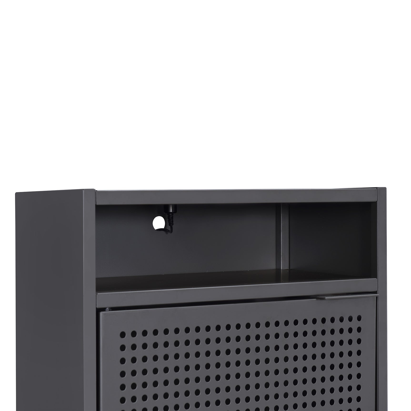 Ember Nightstand (C-1094) GREY NIGHTSTAND W/ USB - Tampa Furniture Outlet