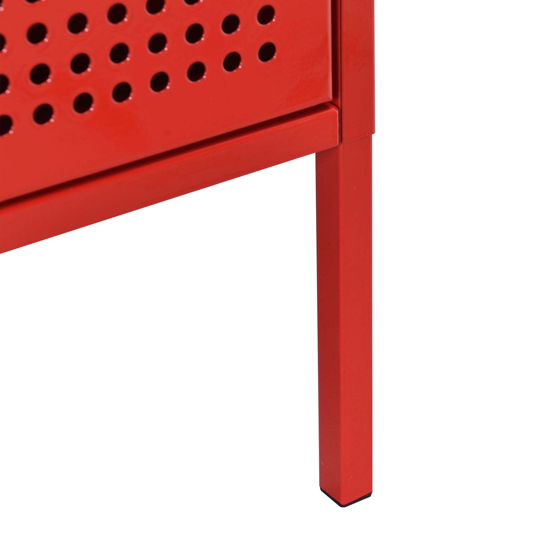 Ember Nightstand (C-1094) RED NIGHTSTAND W/ USB - Tampa Furniture Outlet