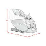 Embrace Massage Chair in Charcoal PU - Tampa Furniture Outlet