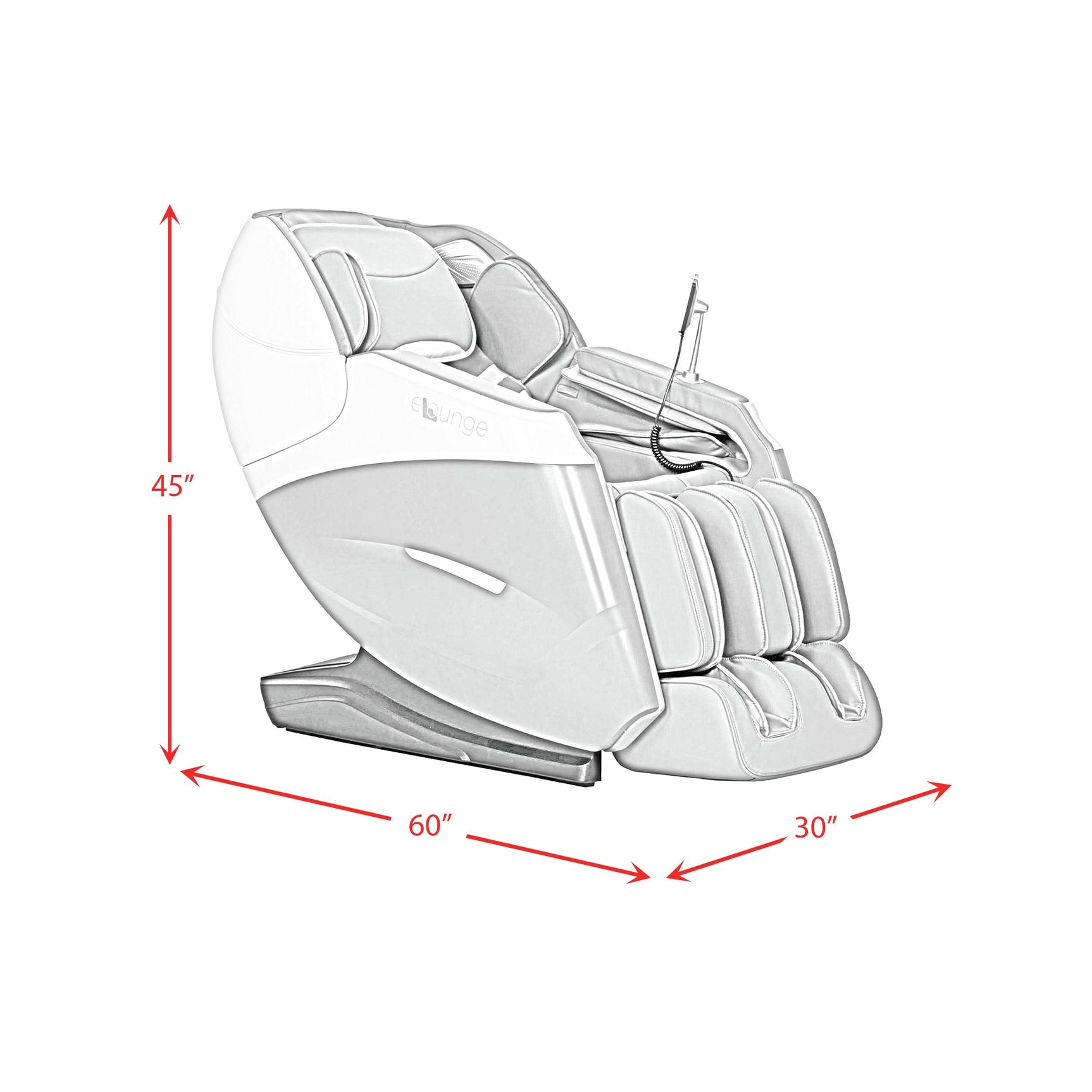 Embrace Massage Chair in Charcoal PU - Tampa Furniture Outlet
