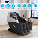Embrace Massage Chair in Charcoal PU - Tampa Furniture Outlet