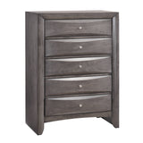 Emily Chest Grey 5Drawer (Sturdy) - Tampa Furniture Outlet
