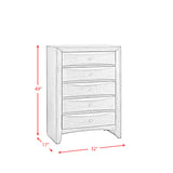 Emily Chest Grey 5Drawer (Sturdy) - Tampa Furniture Outlet