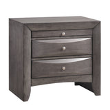 Emily Nightstand Grey - Tampa Furniture Outlet