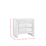 Emily Nightstand Grey - Tampa Furniture Outlet