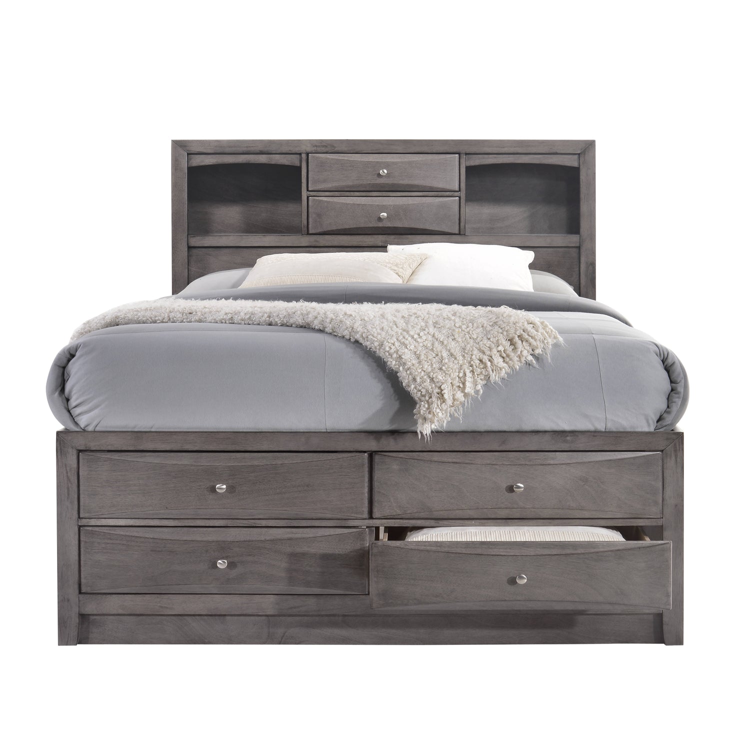 Emily Queen Storage Bed - Tampa Furniture Outlet
