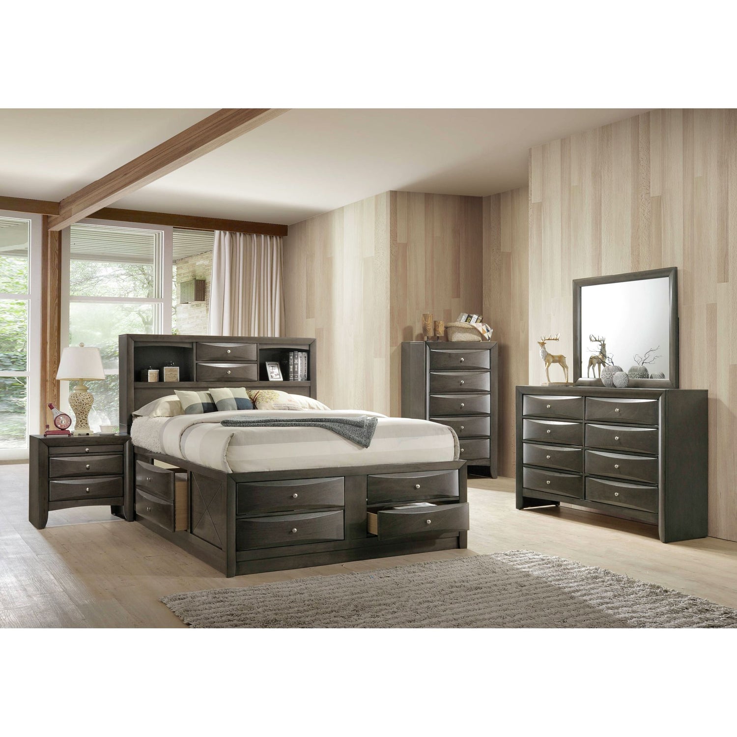 Emily Queen Storage Bed – SKU EG170QB | Elements