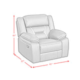 Engage Motion Recliner in Corral Grey - Tampa Furniture Outlet