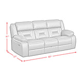 Engage Motion Sofa with DDT, Drawer and PWS in Corral Grey - Tampa Furniture Outlet