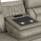Engage Motion Sofa with DDT, Drawer and PWS in Corral Grey - Tampa Furniture Outlet