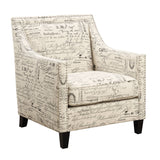 Erica 497 Chair W/Chrome Nails French Script (ISTA 3) - Tampa Furniture Outlet