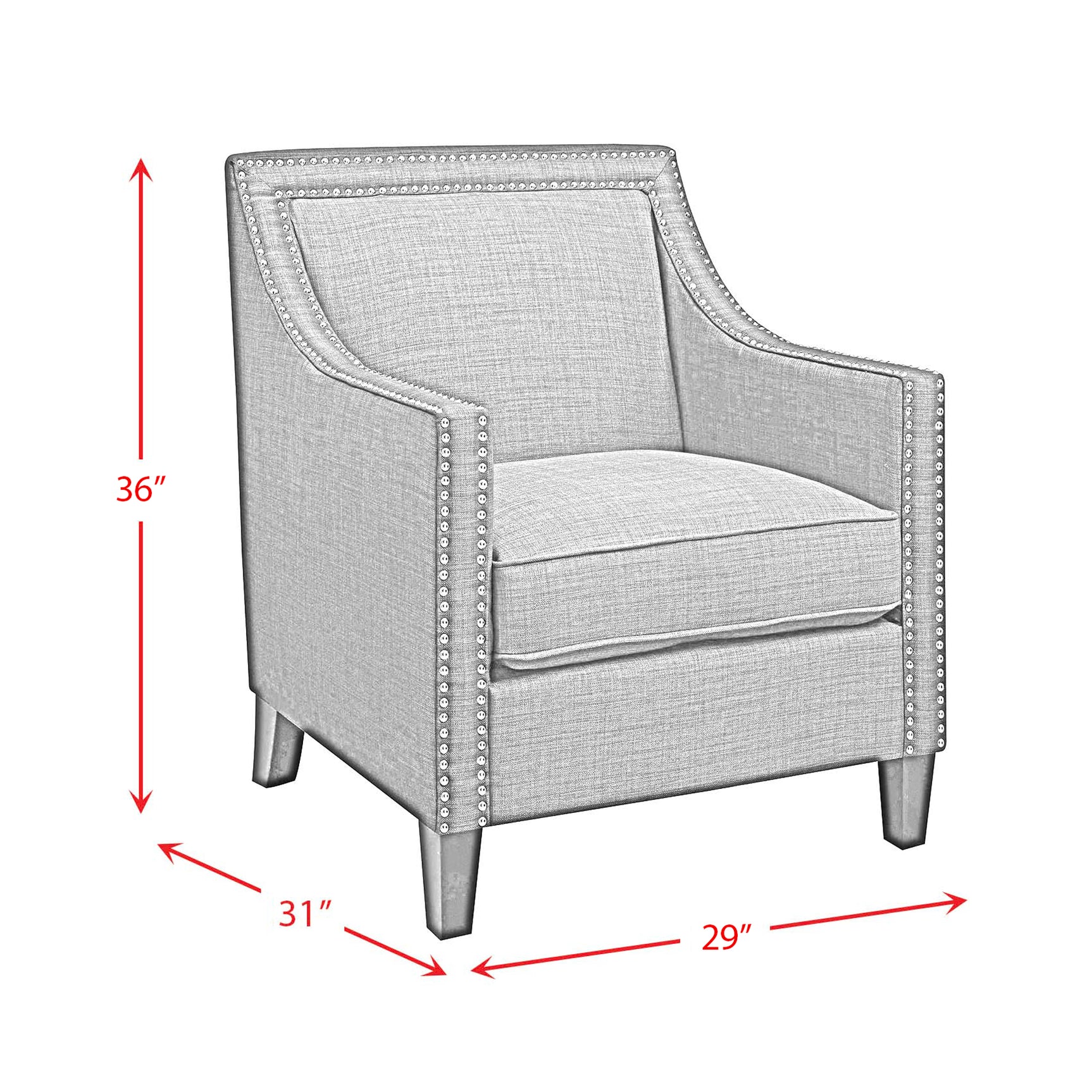Erica 497 Chair W/Chrome Nails Heirloom Charcoal (ISTA 3) - Tampa Furniture Outlet