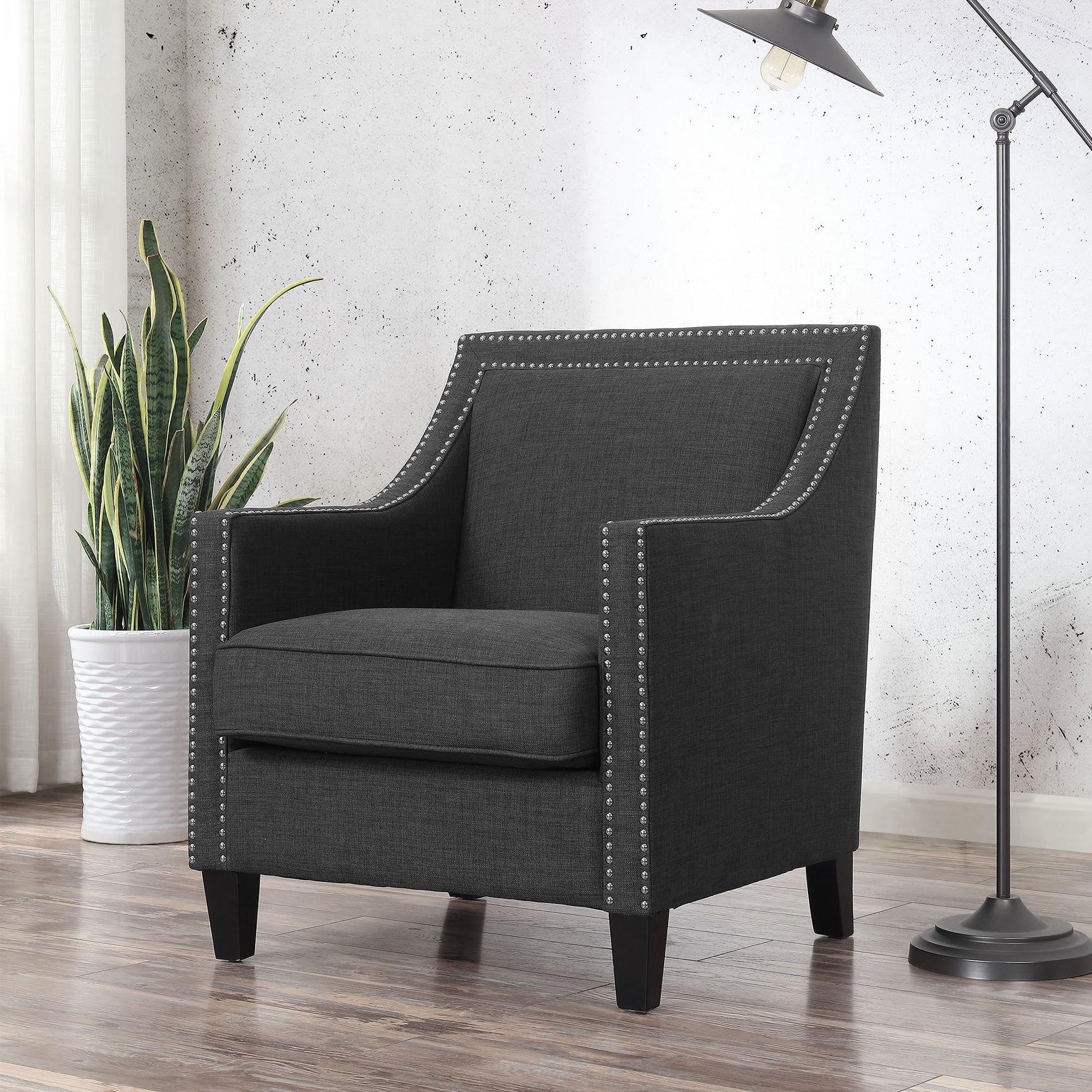 Erica 497 Chair W/Chrome Nails Heirloom Charcoal (ISTA 3) – SKU UER090100CA | Elements
