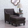 Erica 497 Ottoman W/Chrome Nail Heirloom Charcoal (ISTA 3) – SKU UER090000CA | Elements