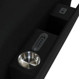 Euphora P3 Power Glider Recliner W/Heat & Massage, Music, Ipad holder W/wireless charger and USBC in Aline Black - Tampa Furniture Outlet