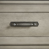 Farmington 2-Drawer Nightstand with USB in Medium Brown and Washed Stone