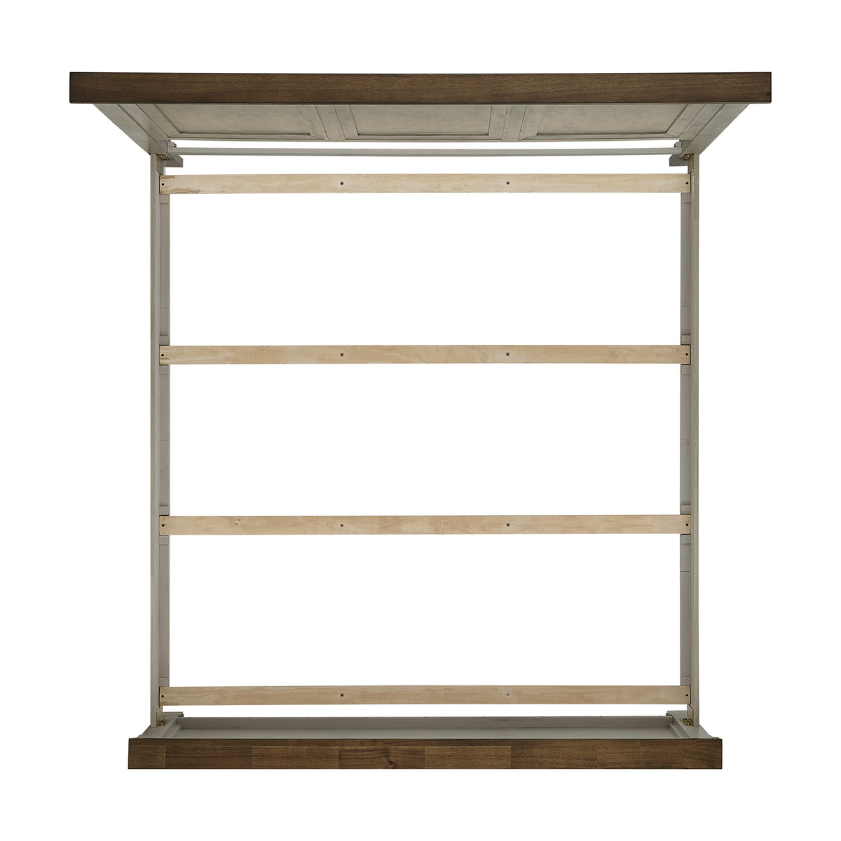 Farmington King Panel Bed in Medium Brown and Washed Stone