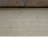 Farmington Storage Dining Bench in Medium Brown and Washed Stone - Tampa Furniture Outlet