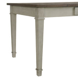 Farmington Rectangular Dining Table in Medium Brown and Washed Stone - Tampa Furniture Outlet