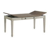 Farmington Rectangular Dining Table in Medium Brown and Washed Stone - Tampa Furniture Outlet