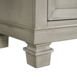 Farmington 9-Drawer Dresser in Medium Brown and Washed Stone - Tampa Furniture Outlet
