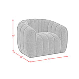 Flamingo Swivel Chair in Ching Hunter Green - Tampa Furniture Outlet