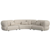 Four Seasons LHF Loveseat in Woolen Camel with 2 Pillows - Tampa Furniture Outlet
