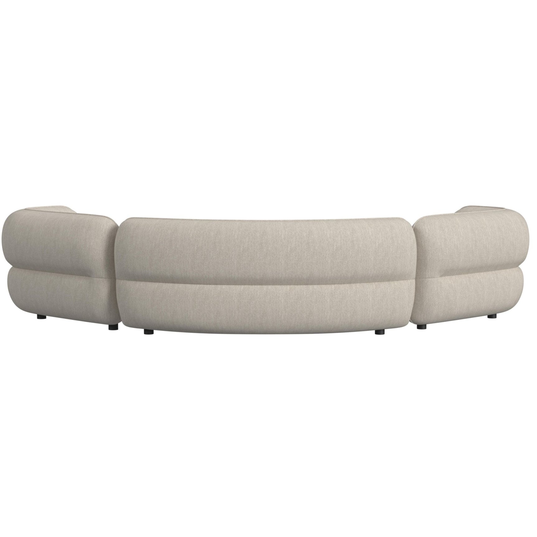 Four Seasons Sectional Set in Woolen Camel with 6 Pillows - Tampa Furniture Outlet