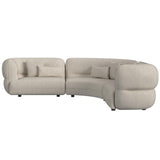 Four Seasons RHF Loveseat in Woolen Camel with 2 Pillows - Tampa Furniture Outlet