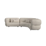 Four Seasons RHF Loveseat in Woolen Camel with 2 Pillows