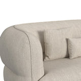 Four Seasons Sectional Set in Woolen Camel with 6 Pillows - Tampa Furniture Outlet