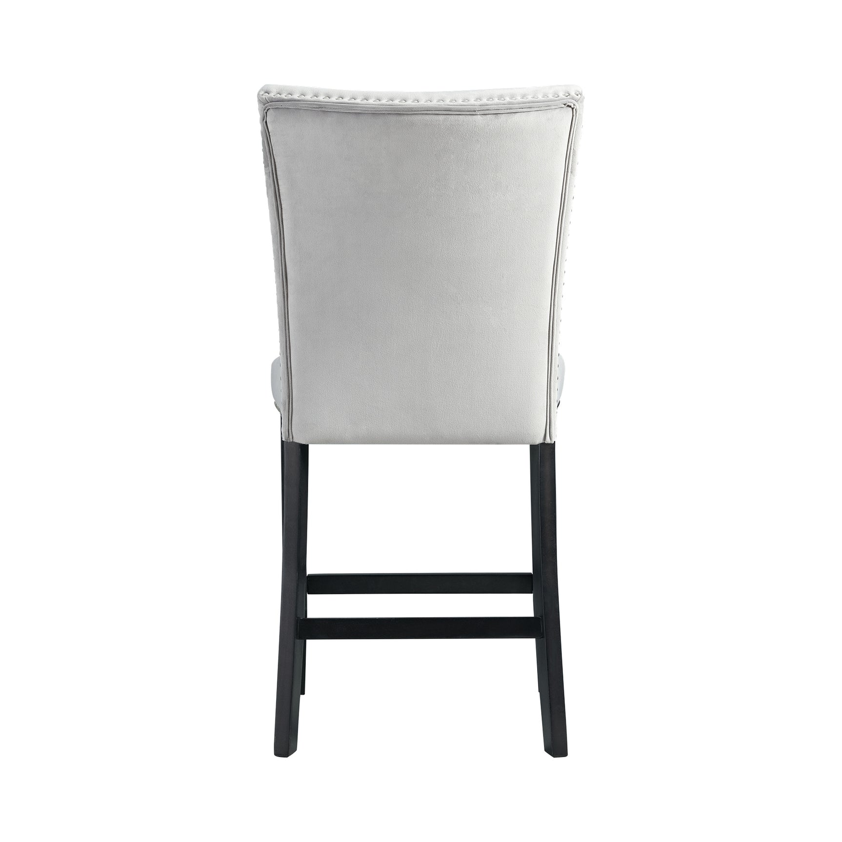 Francesca Counter Dining Gray Counter Velvet Side Chair (2 Per Pack)