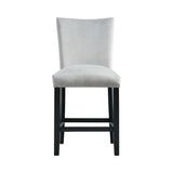 Francesca Counter Dining Gray Counter Velvet Side Chair (2 Per Pack)