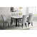 Francesca Rectangular Dining Grey Velvet Side Chair W/ Nailhead Trim (2 Per Pack) – SKU CFC300VSC | Elements