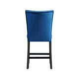 Francesca Counter Dining Blue Counter Velvet Side Chair (2 Per Pack) - Tampa Furniture Outlet