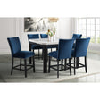 Francesca Counter Dining Blue Counter Velvet Side Chair (2 Per Pack) – SKU CFC700CVSC | Elements