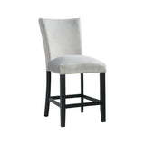 Francesca Counter Dining Gray Counter Velvet Side Chair (2 Per Pack) - Tampa Furniture Outlet