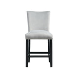 Francesca Counter Dining Gray Counter Velvet Side Chair (2 Per Pack) - Tampa Furniture Outlet